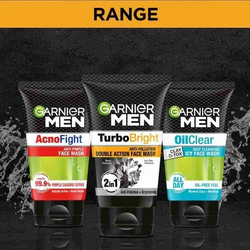 Garnier Men Turbo Bright facewash 50gm