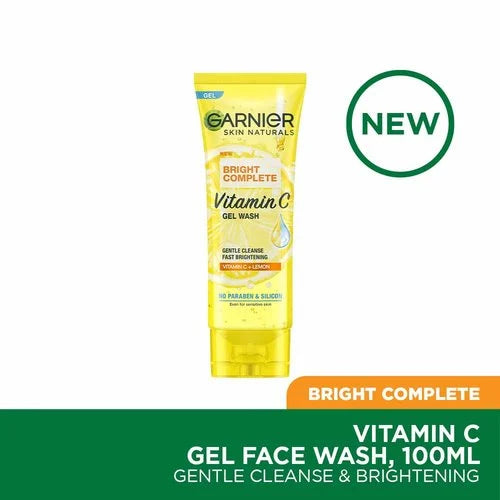 Garnier Bright Complete Vitamin C Gel Face Wash 100gm