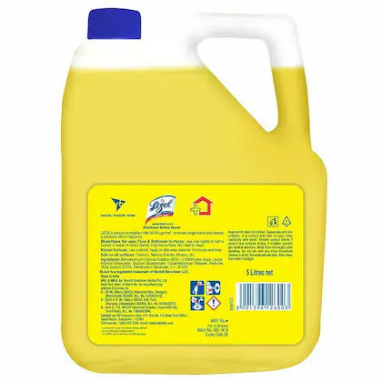 Lizol Citrus Disinfectant Surface Cleaner 5 L