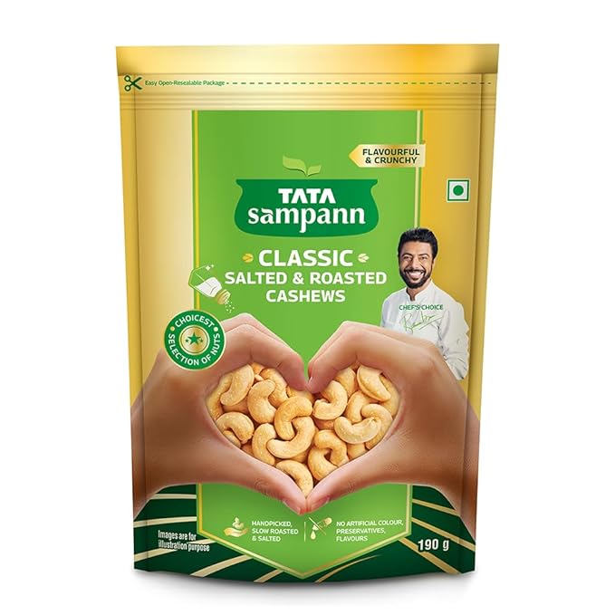 Tata Sampann
Salted & Roasted Cashew