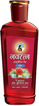 Navratna Ayurvedic Cool Oil With 9 Ayurvedic Herbs Relieves Headache, Fatigue Hair Oil, 500 Ml
